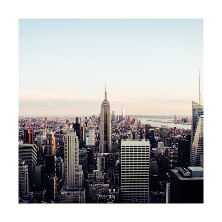 Stampa Skyline New York Sunset